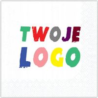 Serwetki personalizowane z Twoim własnym nadrukiem LOGO Firmy projekt 50szt