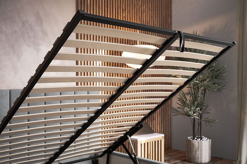 Łóżko Slim 9 tapicerowane 120x200 stelaż pojemnik zdjęcie 9