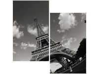 60X60CM PARYŻ WIEŻA EIFFLA DWU OBRAZ ŚCIAN