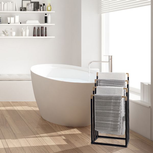 Stojak na ręczniki wieszak łazienkowy podłogowy zdjęcie 5