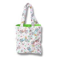 Torba na zakupy bawełniana shopperka torba shopper zakupowa rowery