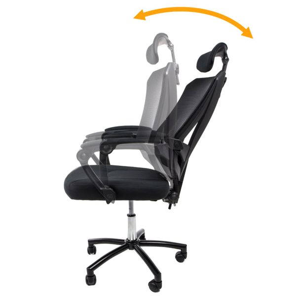 Fotel biurowy 8606 Biały zdjęcie 9