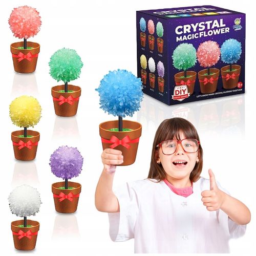 HODOWLA KRYSZTAŁÓW KRYSZTAŁY Eksperyment Edukacyjny 6 Drzewek Zestaw XXL na Arena.pl