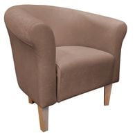 Fotel Milo Mikrofaza 3 jasny brąz nogi 20 buk