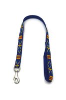 A-478 PEJCZ, KRÓTKA SMYCZ DLA PSA TAŚMA INDIAŃSKA 25mm/80cm Kolor - NIEBIESKI