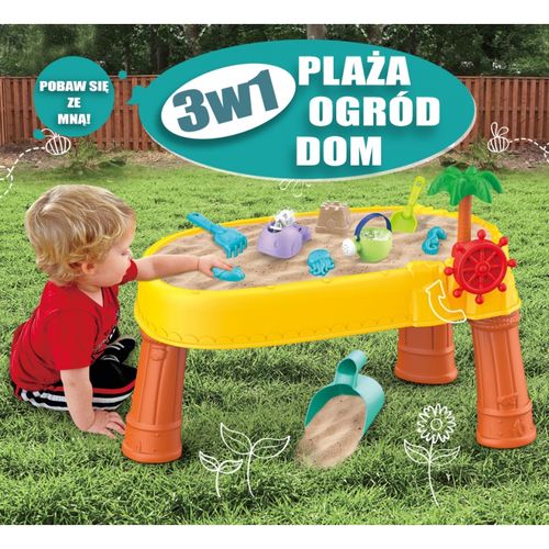 WOOPIE Stolik Wodny 2w1 Piaskownica Statek Pira na Arena.pl