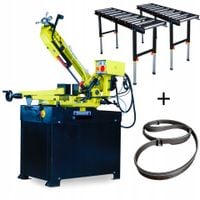 Piła do cięcia stali Przecinarka taśmowa 310x210 1,5kW 400V + Stoły rolkowe