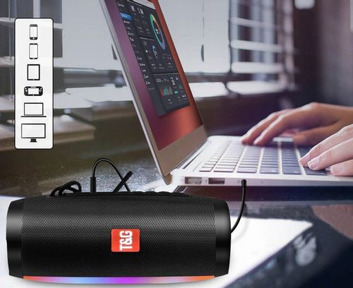 Głośnik Bluetooth BOOMBOX Mobilny USB RADIO LED MP3 Bezprzewodowy Przenośny na Arena.pl