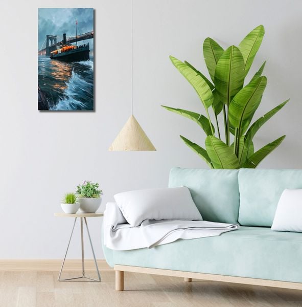 Obraz 30x60cm Stary Parowiec zdjęcie 2