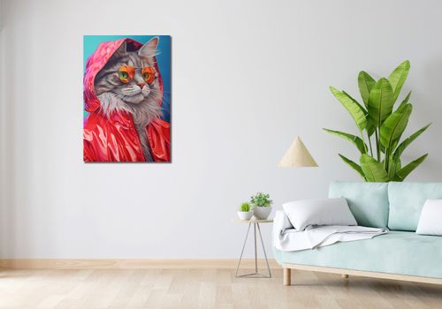 Obraz 60x90cm Kot w Stylu na Arena.pl