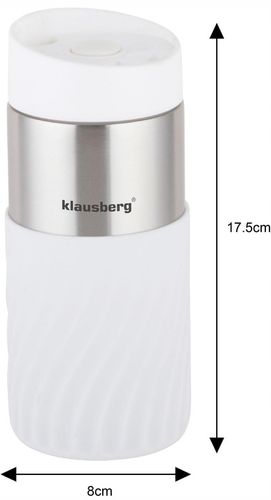 Kubek termiczny 300ml KLAUSBERG biały KB-7631 na Arena.pl