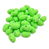 JAJKA WIELKANOCNE ZIELONE NAKRAPIANE MAŁE JAJECZKA DO STROIKÓW 36szt 3cm