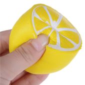 Gniotek CYTRYNA SQUISHY JUMBO OWOC DUŻA ZABAWKA SENSORYCZNA ANTYSTRESOWA