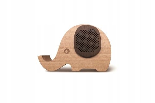 GŁOŚNIK BLUETOOTH 4.0 DREWNIANY SŁONIK STOJAK na Arena.pl