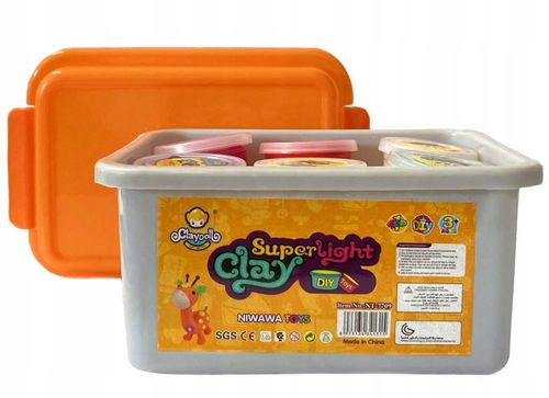 CLAYDOLL PIANKOLINA MASA PLASTYCZNA 24 sztuki BIG BOX + AKCESORIA + WALIZKA na Arena.pl