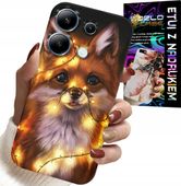 ETUI DO XIAOMI NOTE 14S - SŁODKI LISEK ZWIERZĘTA LEŚNE CASE +SZKŁO