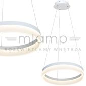 LAMPA wisząca RING ML405 Milagro okrągła OPRAWA zwis LED 24W 4000K pierścień circle ring biały alvendre