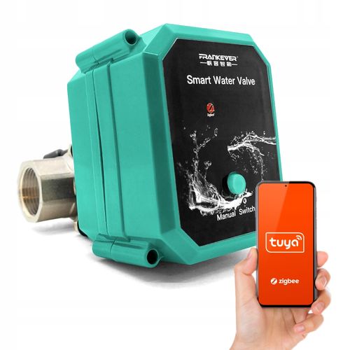 Automatyczny Zawór Kulowy Sterownik Przepływu Wody Rura DN15 Tuya Zigbee na Arena.pl