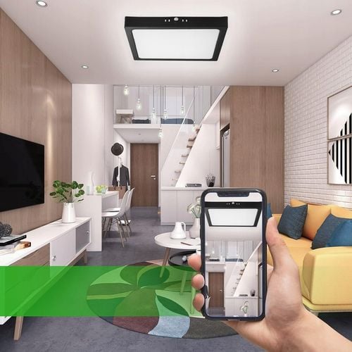 Panel Plafon Sufitowy LED Natynkowy Kwadrat Czarny 24W Nie Mruga CCD na Arena.pl