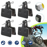 4 X ROWEROWE KLOCKI HAMULCOWE TARCZOWE PÓŁMETALICZNE, OKŁADZINY HAMULCOWE