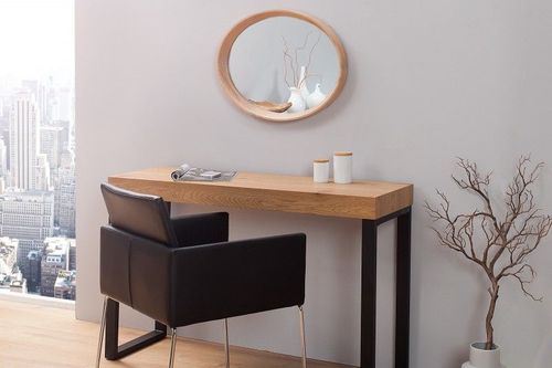 Lustro wiszące OAK OVAL dębowe na Arena.pl