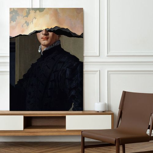 Obraz na płótnie rozerwany portret 50x70 cm na Arena.pl