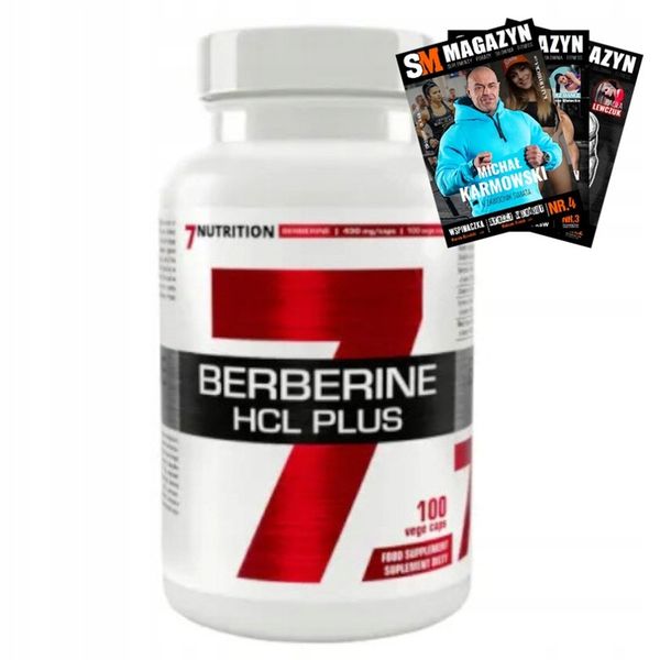 7NUTRITION BERBERINE HCL PLUS BERBERYNA HCL MAX KURKUMA ODCHUDZANIE 100k zdjęcie 1