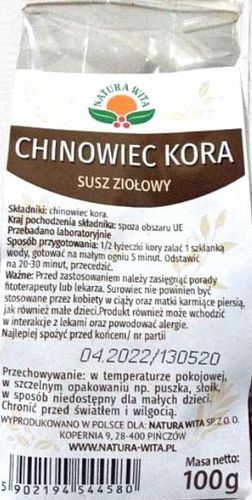 Chinowiec Kora 100g NATURA WITA na Arena.pl