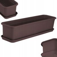 KADAX Doniczka Skrzynka Balkonowa 60cm Z Podstawką