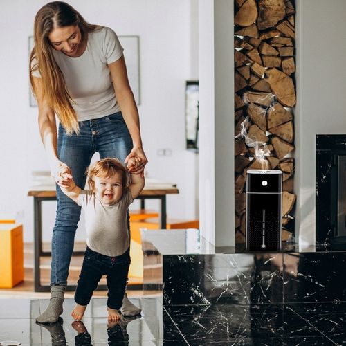 NAWILŻACZ POWIETRZA DYFUZOR ZAPACHOWY AROMATERAPIA LAMPKA LED CZARNY na Arena.pl