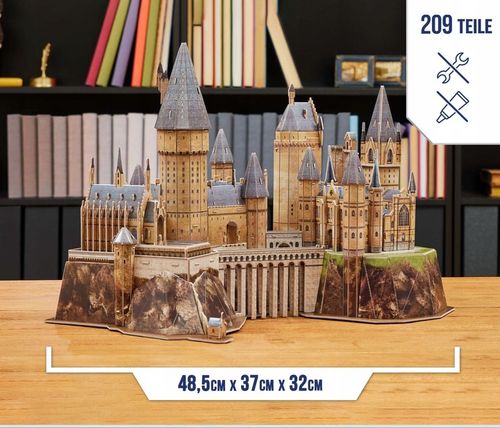 HARRY POTTER HOGWART PUZZLE MODEL 3D ZAMEK HOGWARTS 4D BUILD WIELKI 48 CM na Arena.pl