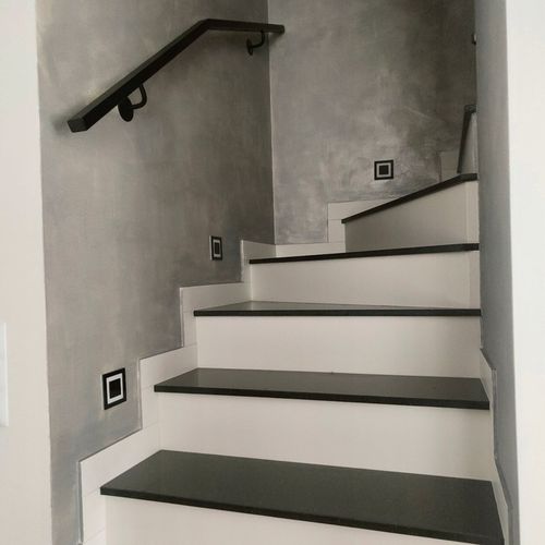 Oprawa LAMPKA schodowa LED 230V oświetlenie schodowe 2W CZARNA ZIMNA na Arena.pl