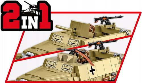 Klocki COBI 3130 transporter opancerzony Half-Track Sd.Kfz. 251/10 na Arena.pl