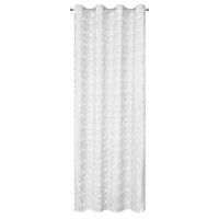 Firana na przelotkach o strukturze siatki MONI 140X250 biała