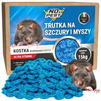Kostka Trutka Trucizna na Szczury Myszy Gryzonie Brodifakum No-Pest 15kg