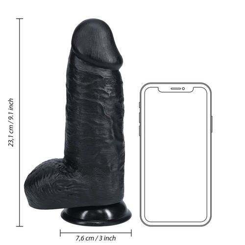 extra thick straight with balls 23 cm - black na Arena.pl