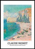 Plakat 50x70cm Design The Beach, Monet Vintage do Salonu