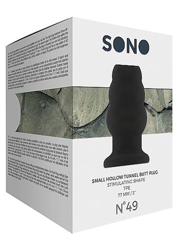 No.49 - Small Hollow Tunnel Butt Plug - 3 Inch - Black na Arena.pl