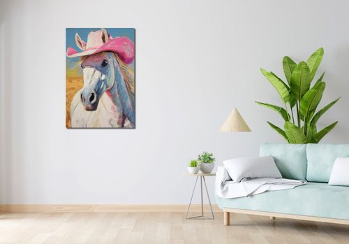 Obraz 60x90cm Różowy Kapelusz na Arena.pl