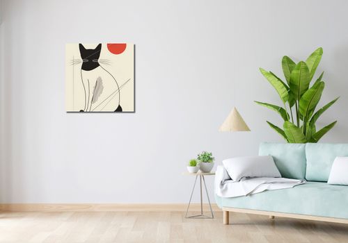 Obraz 60x60cm Czerwony Krąg na Arena.pl