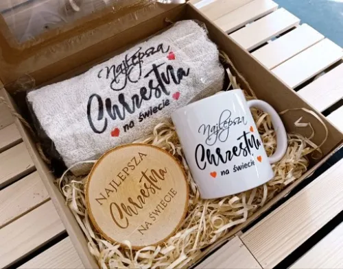 PREZENT dla od matki chrzestnej chrzest ręcznik na Arena.pl