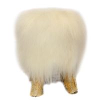 Krzesło dekoracyjne z owcy Skóra średnia