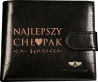 Portfel męski skórzany GRAWEROWANY prezent DLA CHŁOPAKA walentynki