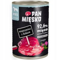 Pan Mięsko Karma mokra dla psa Wieprzowina z dzikiem 400g