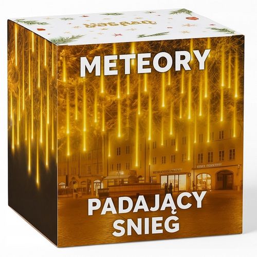 SOPLE METEORY LED BIAŁE CIEPŁE LAMPKI PADAJĄCY ŚNIEG 50cm IP44 - SOPLE LED na Arena.pl