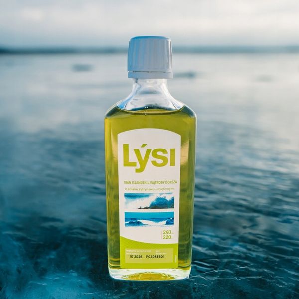 Lysi TRAN ISLANDZKI CYTRYNOWO MIĘTOWY Omega 3 EPA DHA WITAMINA A D E 240 ml zdjęcie 6