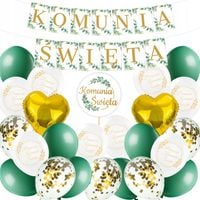 Girlanda Balony Dekoracje Komunijne Komunia Święta