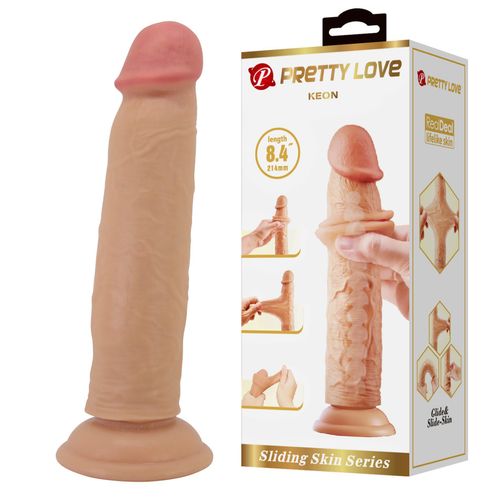 Pretty Love - Keon 8.4"(214Mm) Sliding Skin Series Tpr, Suction Base na Arena.pl