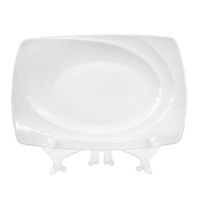 PÓŁMISEK Prostokątny Porcelanowy Zdobiony Lubiana Celebration 32 cm