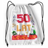 Plecak Urodziny 50 50Te Sportowy Szkolny Worek Z Nadrukiem Ze Zdjęciem